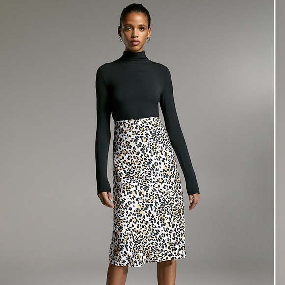 leopard slip skirt aritzia
